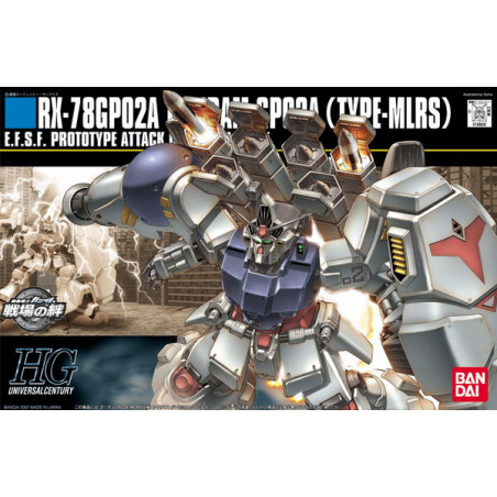 Gundam Gunpla HG 1/144 075 RX-78 GP02A Mlrs Custom Bandai - 2