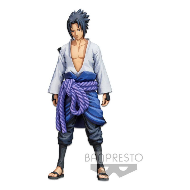 Naruto Shippuden figurine Grandista Shinobi Relations Uchiha Sasuke Manga Dimensions 27 cm Banpresto - 1