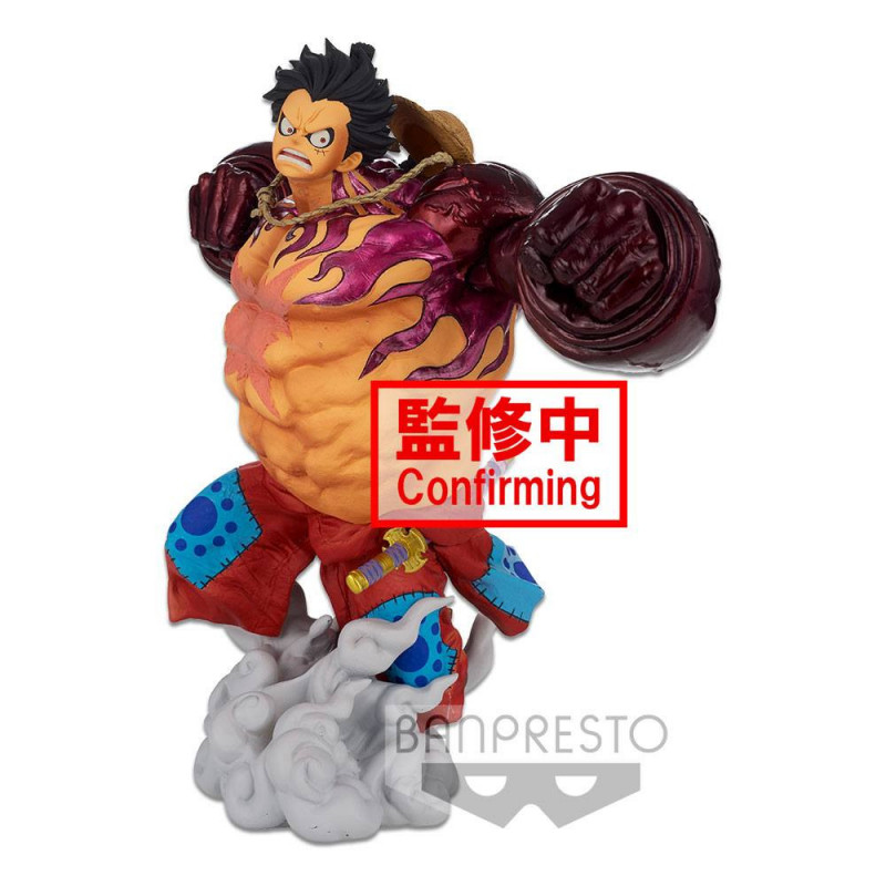 One Piece statuette BWFC 3 Super Master Stars Piece Monkey D. Luffy Gear4 The Brush 22 cm Banpresto - 1
