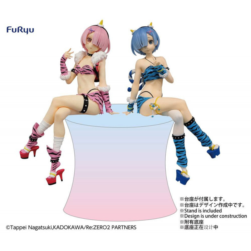 Re:Zero statuettes PVC Noodle Stopper Rem & Ram 16 cm Furyu - 1