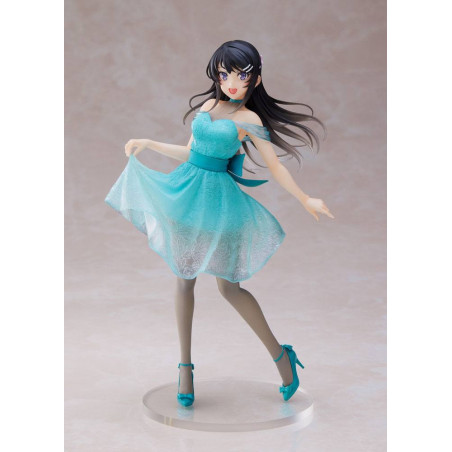 Rascal Does Not Dream of Bunny Girl Senpai statuette Coreful Mai Sakurajima Clear Dress Ver. 20 cm Taito - 1