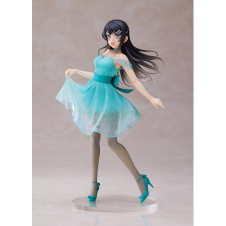 Rascal Does Not Dream of Bunny Girl Senpai statuette Coreful Mai Sakurajima Clear Dress Ver. 20 cm Taito - 3