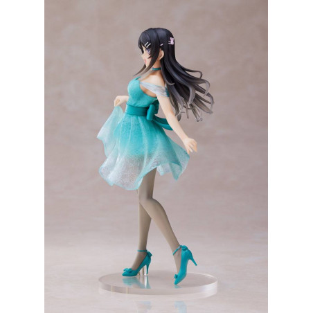 Rascal Does Not Dream of Bunny Girl Senpai statuette Coreful Mai Sakurajima Clear Dress Ver. 20 cm Taito - 4