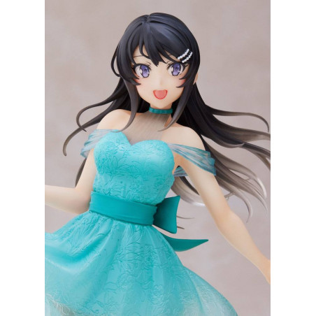 Rascal Does Not Dream of Bunny Girl Senpai statuette Coreful Mai Sakurajima Clear Dress Ver. 20 cm Taito - 9