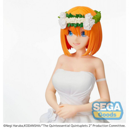 The Quintessential Quintuplets 2 statuette PVC SPM Yotsuba Nakano Bride Ver. 21 cm SEGA - 5
