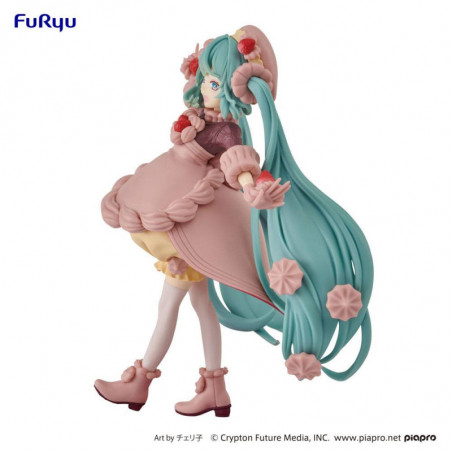 Hatsune Miku statuette PVC SweetSweets Series Hatsune Miku Strawberry Chocolate Short 17 cm Furyu - 3