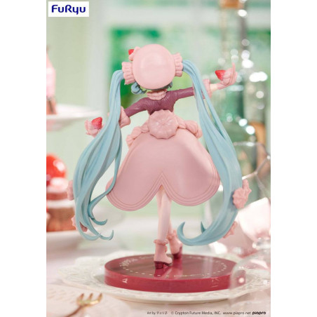 Hatsune Miku statuette PVC SweetSweets Series Hatsune Miku Strawberry Chocolate Short 17 cm Furyu - 12
