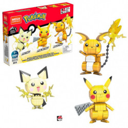 Pokémon jeu de construction Mega Construx Wonder Builders Pikachu Evolution Trio 13 cm Mattel - 1 2