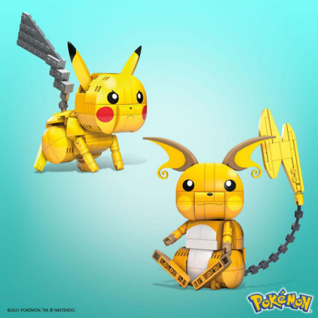 Pokémon jeu de construction Mega Construx Wonder Builders Pikachu Evolution Trio 13 cm Mattel - 4
