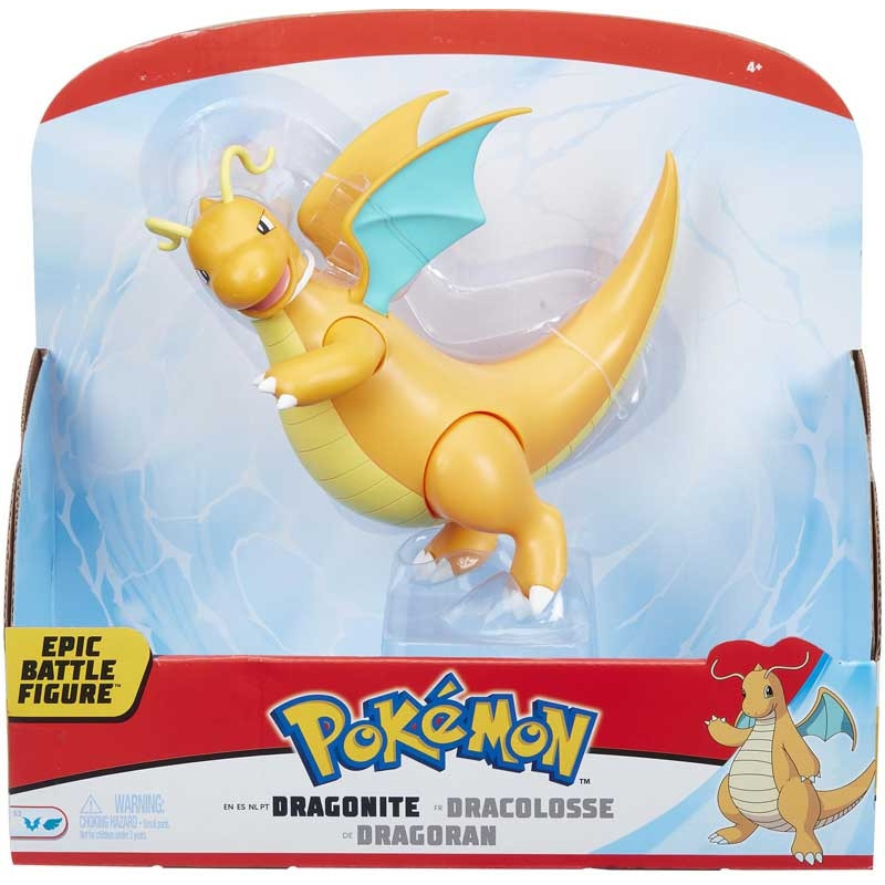 Pokemon – 30cm Epic Battle Figure – Dragonite - Dracolosse Jazwares - 1