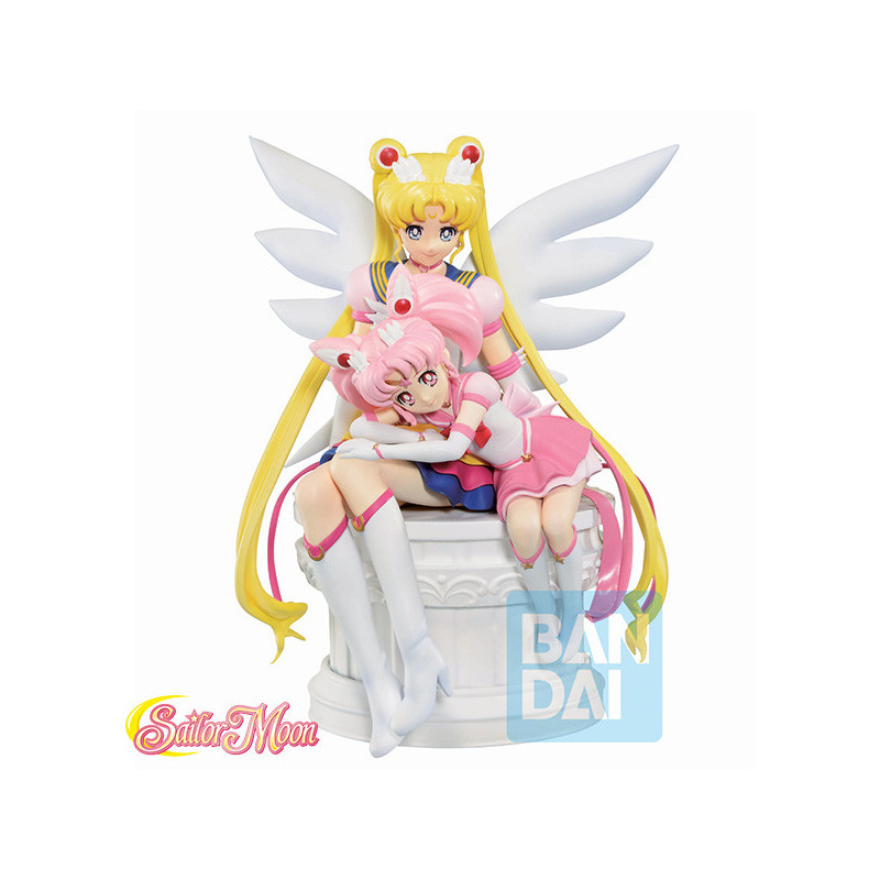 Sailor Moon Ichibansho Eternal Sailor Guardians Sailor Moon& Sailor Chibi Moon 14cm Banpresto - 1