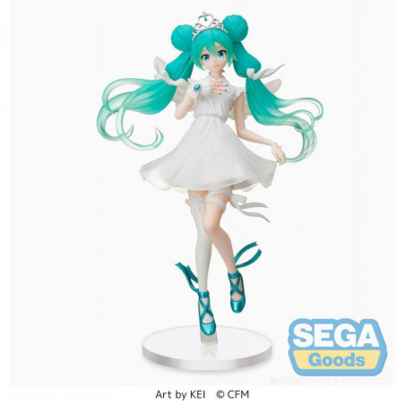 Hatsune Miku statuette PVC SPM 15th Anniversary KEI Ver. 24 cm SEGA - 1