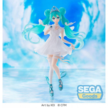 Hatsune Miku statuette PVC SPM 15th Anniversary KEI Ver. 24 cm SEGA - 2