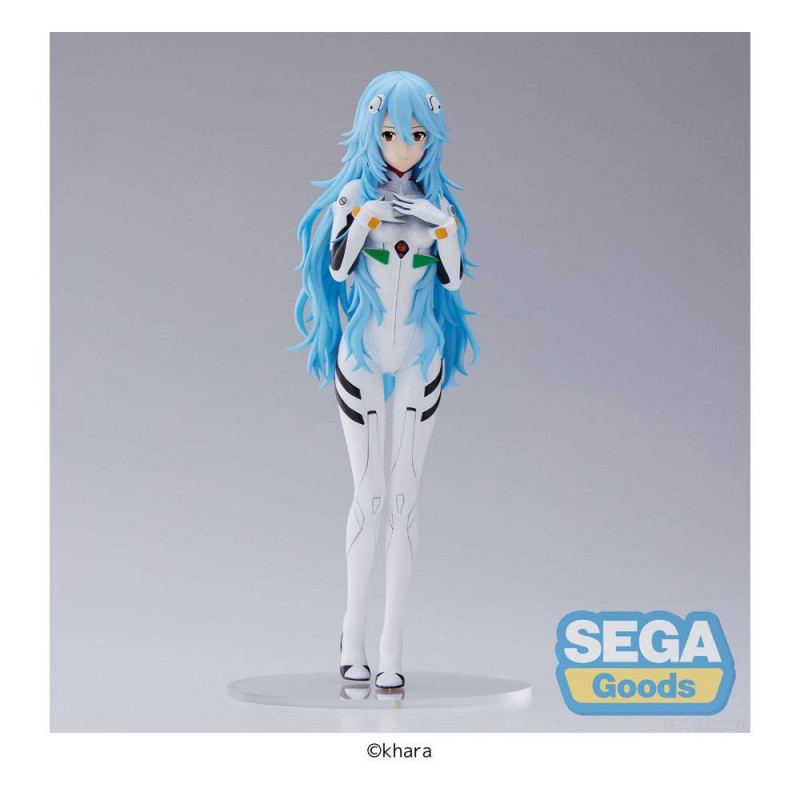Evangelion: 3.0+1.0 Thrice Upon a Time statuette PVC SPM Rei Ayanami Long Hair Ver. 21 cm SEGA - 1