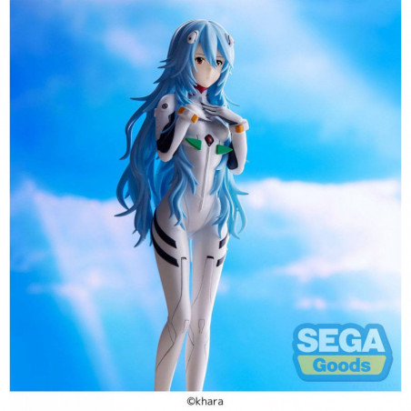 Evangelion: 3.0+1.0 Thrice Upon a Time statuette PVC SPM Rei Ayanami Long Hair Ver. 21 cm SEGA - 3