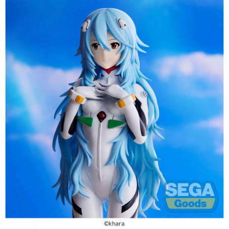 Evangelion: 3.0+1.0 Thrice Upon a Time statuette PVC SPM Rei Ayanami Long Hair Ver. 21 cm SEGA - 4