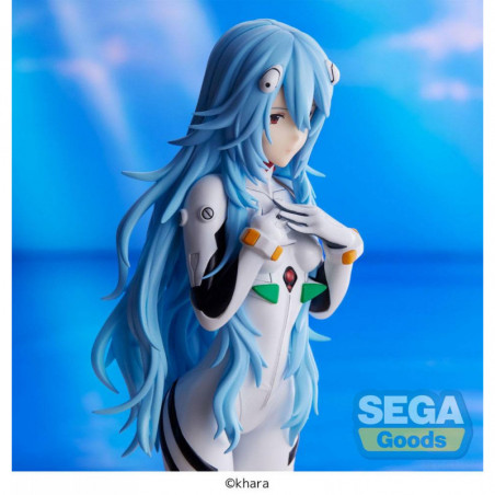 Evangelion: 3.0+1.0 Thrice Upon a Time statuette PVC SPM Rei Ayanami Long Hair Ver. 21 cm SEGA - 5