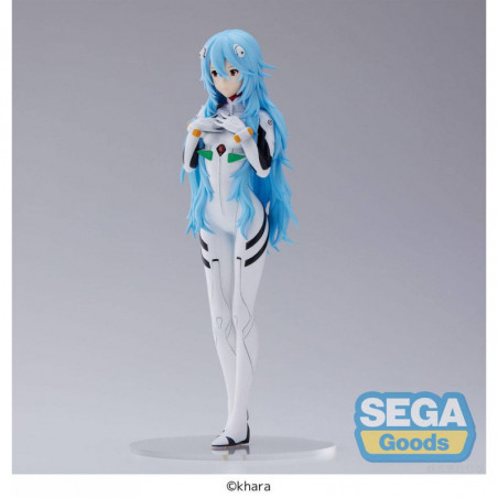 Evangelion: 3.0+1.0 Thrice Upon a Time statuette PVC SPM Rei Ayanami Long Hair Ver. 21 cm SEGA - 6