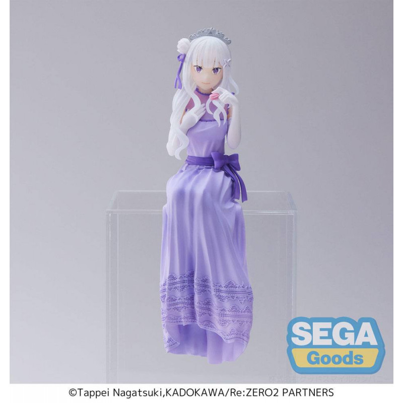 Re:Zero - Starting Life in Another World: Lost in Memories statuette PVC PM Perching Emilia (Dressed-Up Party) 14 cm SEGA - 1