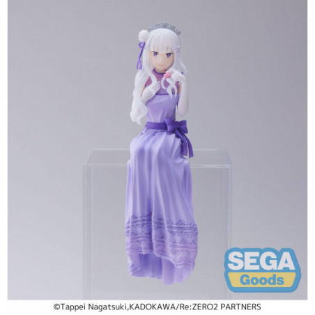 Re:Zero - Starting Life in Another World: Lost in Memories statuette PVC PM Perching Emilia (Dressed-Up Party) 14 cm SEGA - 1