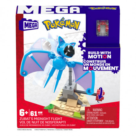 Pokémon jeu de construction Mega Construx Vol de nuit de Nosferapti 11 cm Mattel - 2