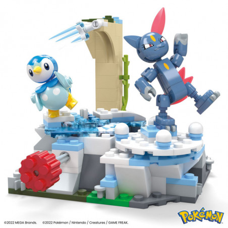 Pokémon jeu de construction Mega Construx Jour de neige pour Tiplouf et Farfuret 11 cm Mattel - 1