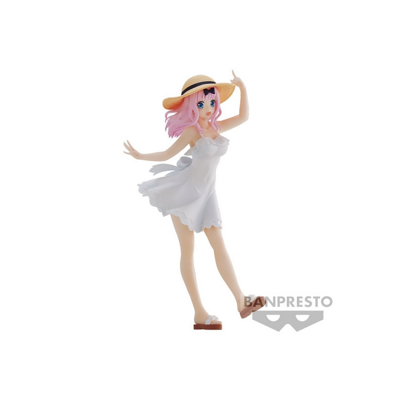 Kaguya Sama Love Is War Statue Ultra Romantic Kyunties Chika Fujiwara Seaside 18cm Banpresto - 1