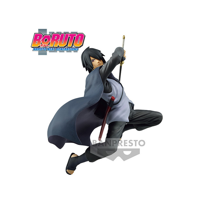 Boruto Naruto Next Generations Vibration Stars Uchiha Sasuke 14cm Banpresto - 1
