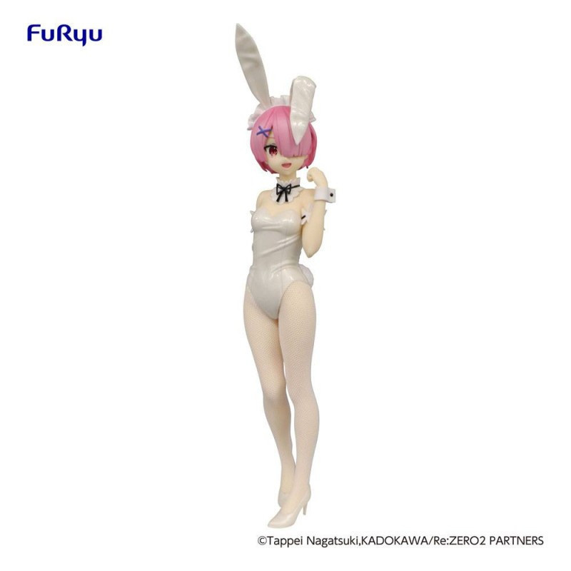 Re Zero BiCute Bunnies Ram White Pearl Ver. Figurine Furyu - 1