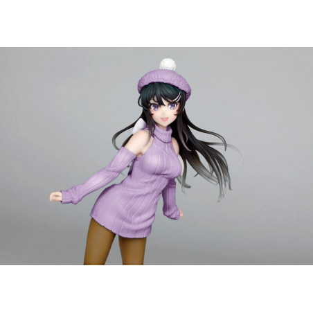 Rascal Does Not Dream of Bunny Girl Senpai statuette Mai Sakurajima Knit One-piece Ver. 23 cm Taito - 4