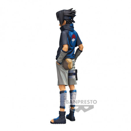 Naruto Shippuden Grandista Figurine Sasuke Uchiha Ver. 2 Manga Dimensions Ver. Banpresto - 3