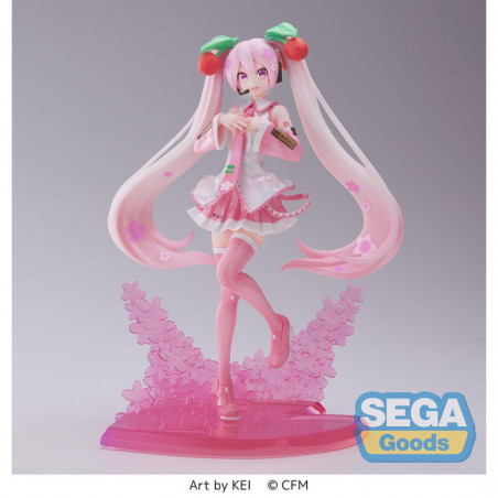 Hatsune Miku Sakura Miku 2023 Luminasta Figurine SEGA - 3