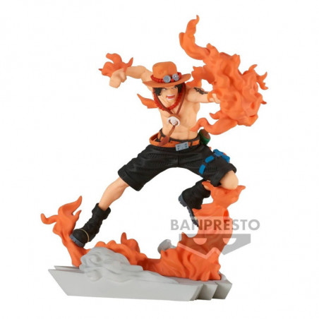 One Piece Senkozekkei Figurine Portgas D Ace + Yamato Banpresto - 4