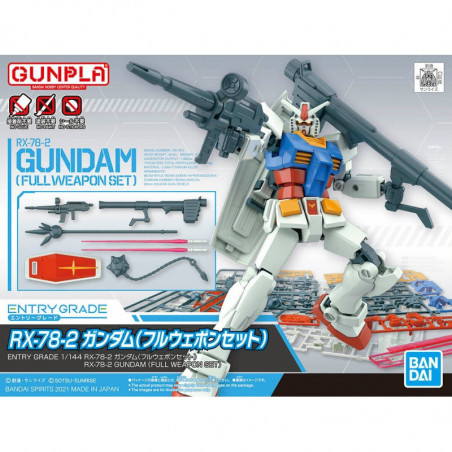GUNDAM - ENTRY GRADE RX-78-2 GUNDAM FULL WEAPON - MODEL KIT Bandai - 7