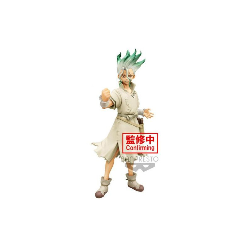 Dr Stone Figure Of Stone World Senku Ishigami 18cm Banpresto - 1