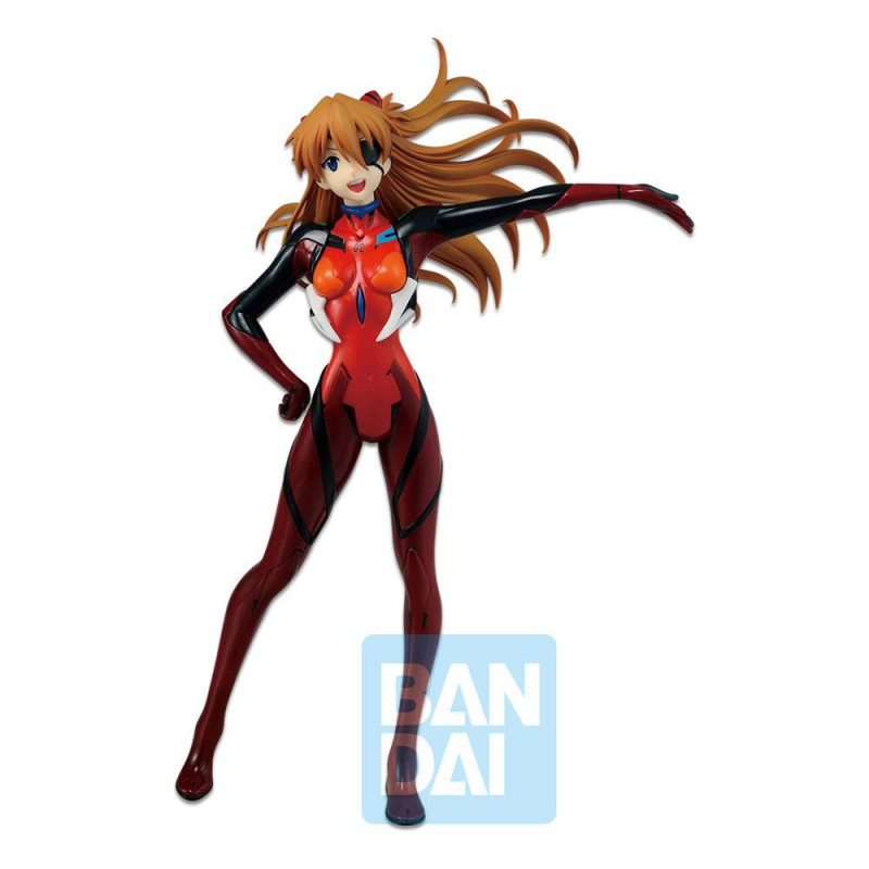 Evangelion Ichibansho Asuka Shikinami Langley (EVA-01 Test Type Awakening) 22 cm Banpresto - 1