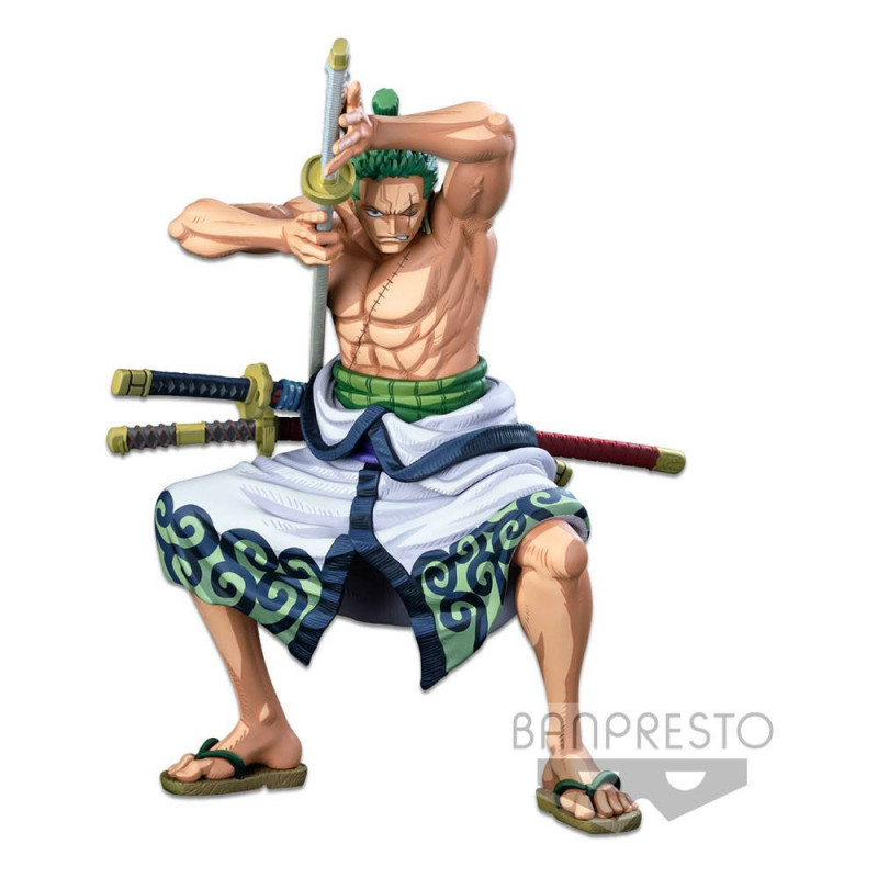 One Piece  Master Stars Piece The Roronoa Zoro (Two Dimensions) 22 cm Banpresto - 1