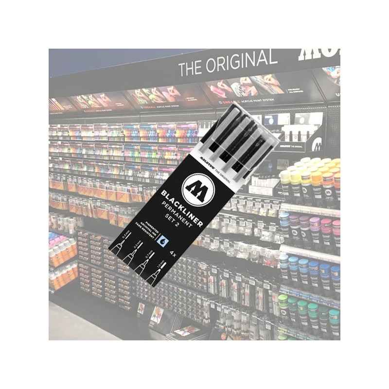 Molotow Blackliner Etui Set 2 4 Pcs