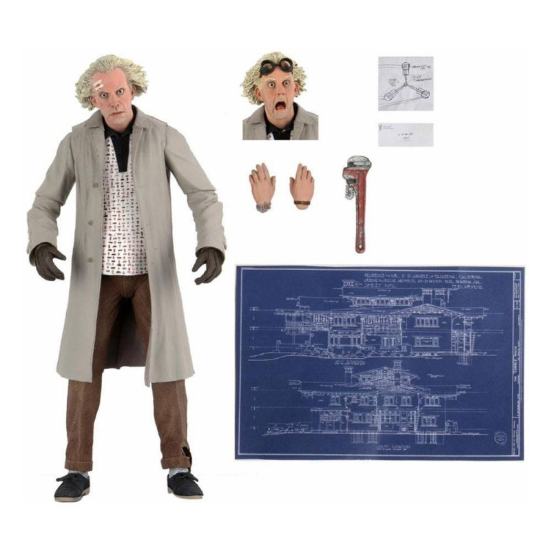 Retour vers le futur figurine Ultimate Doc Brown 18 cm Neca - 1